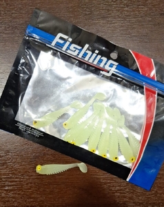 Силикон Fishing рыбка прозрачн 10шт, 6,5см
