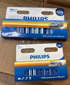LR6 PHILIPS Bl-12, АА, пальчиковая щелочная alkaline (12/960)