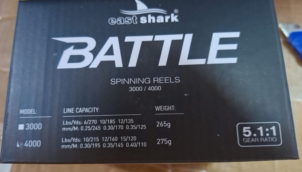 Катушка EastShark Battle 4000, 9+1 подшипн., 5.1:1