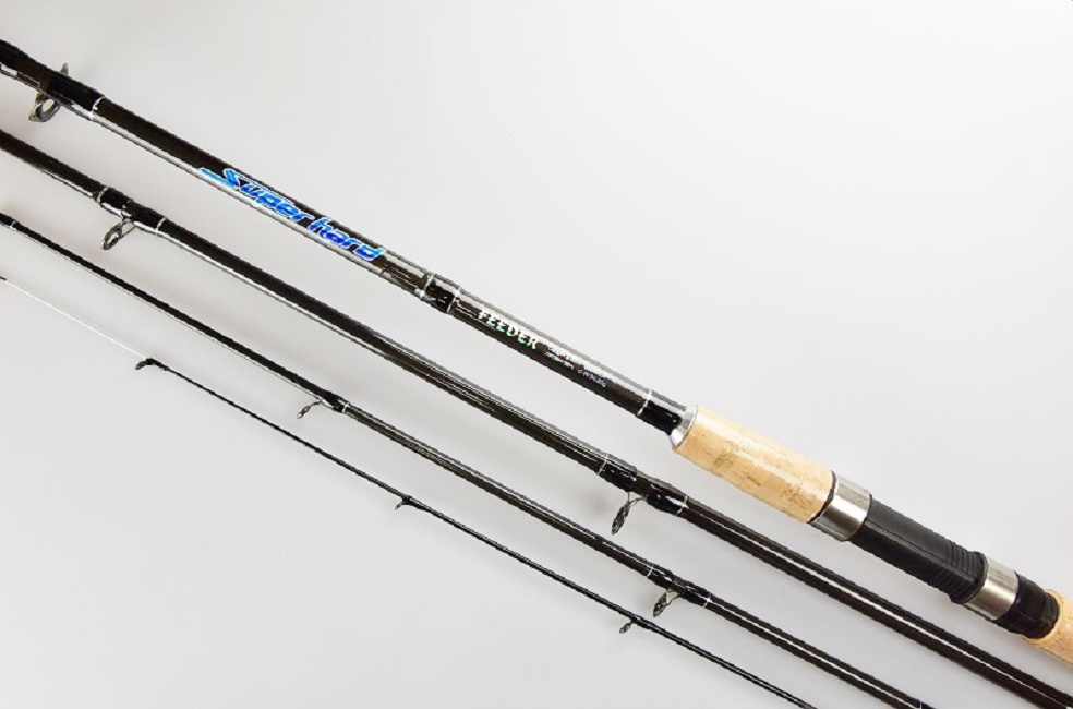 Спиннинг Super hard Feeder, 3х частн., 3 верш., carbon, 60-180гр, 3,9м