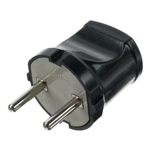 Вилка Smartbuy прямая без заземления черная 10А 250В (SBE-10-P04-b) (5/60)