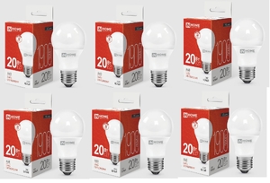 Лампа светодиодная LED-A60-VC 20Вт грушевидная 6500К холод. бел. E27 1900лм 230В IN HOME