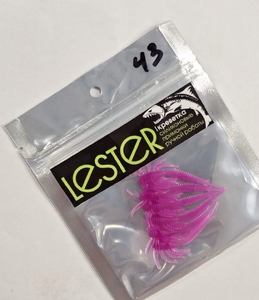 Cиликоновая приманка LESTER 6шт, 5см, рачки, #43