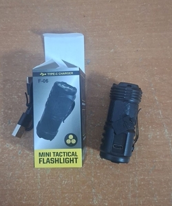 Фонарик аккум ручной 3LED мини F-06 (5/400)