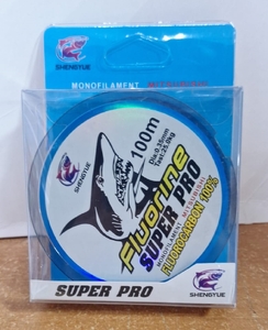 Леска Super Pro Fluorine, 100м, 0,25мм (10)