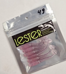 Cиликоновая приманка LESTER 6шт, 6см, рыбка, #49