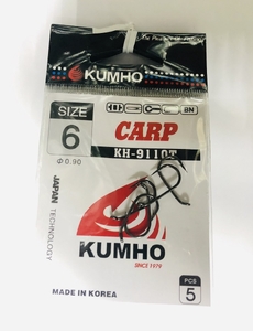 Крючки KUMHO Carp KH-9110T №5 (10)
