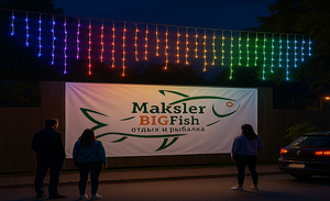 Гирлянда БАХРОМА уличная RGB, светодиодная, 50м