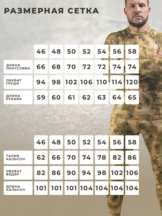 Комплект термобелья Thermal Touch  мужской черный, пакет, арт ТС01, р.58