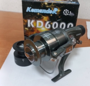Катушка с байтранером, 6 подшип, запасная шпуля, Komandor KD 5000