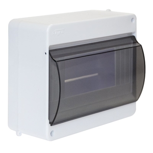 Щиток ОП Тусо 6 мод, с верт.двер., 130*159*83мм, Рувинил, КМПН, 2/6, 68106 (22)