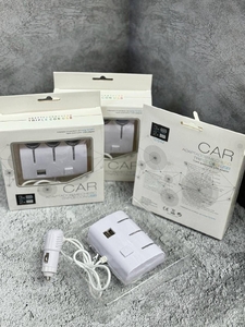 Разветвитель автомобильный, 3 входа + 2*USB, 12/24V, с подсветкой, CAR