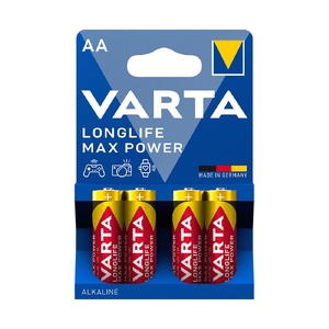 LR6 Varta LongLife MAX POWER AA BL4 Alkaline 1.5V (4/80/400)