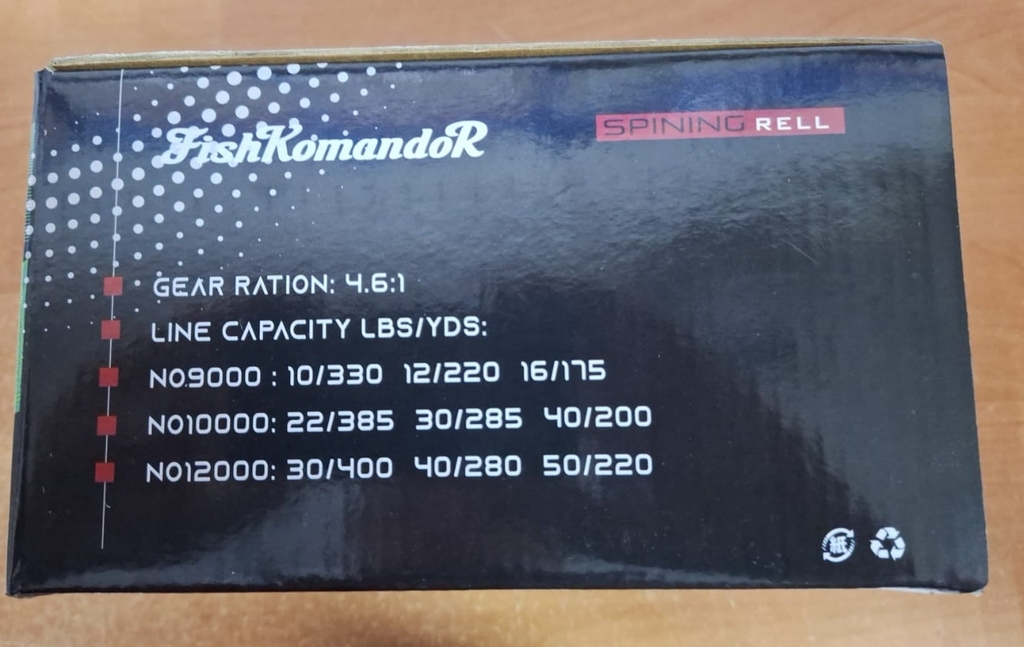Катушка Komandor 6+1 подш., 4.6:1, байтран., NO10000