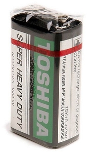 6F22 TOSHIBA SUPER HD 9V крона, без блистера (10/100)
