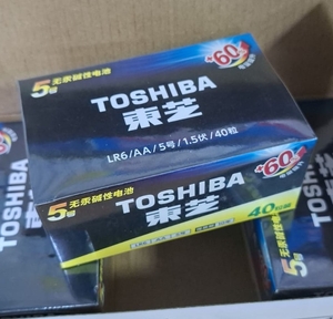 LR6 Toshiba AA, щелочная, BOX40, 15AU-2IB40, (40/120/480)