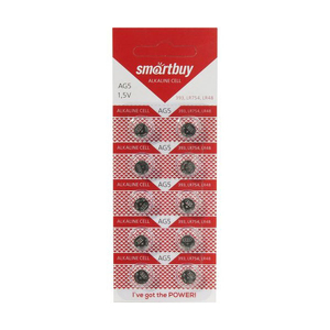 AG5 SmartBuy BL10 (393A/LR754/193 бат-ка для часов) (10/100)