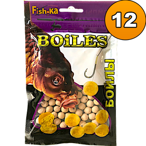 Бойлы "Fish.ka" тонущие ваниль 12мм 100г (1082) (2/6)