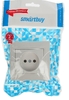 Розетка Smartbuy 1 местн., внутренняя, 10А, без заземл., белая, Венера (SBE-01w-10-S1-N-c) 43213