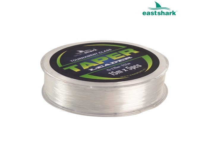 Шок-лидер TAPER LEADER EastShark 0,57 mm-0.26 mm 15m (5 шт по 15 м)