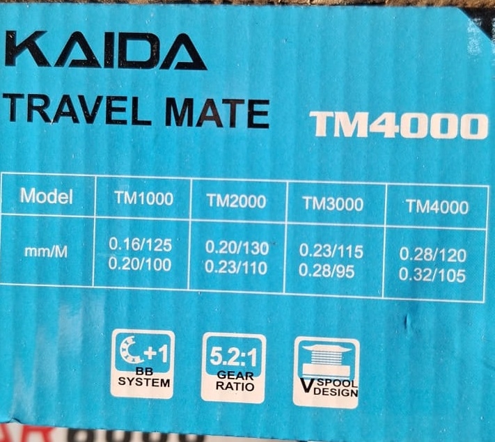 Катушка Kaida Travel Mate, 5+1 подшип., 5.2:1, TM1000