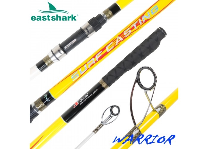 Удилище морское EastShark Warrior Surf 100/250gr 4.2m желтый (4203 / 401009)