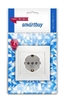 Розетка Smartbuy 1 местн., внутренняя, 16А, заземл., белая, Венера (SBE-01w-16-S1-Z-c) 43220