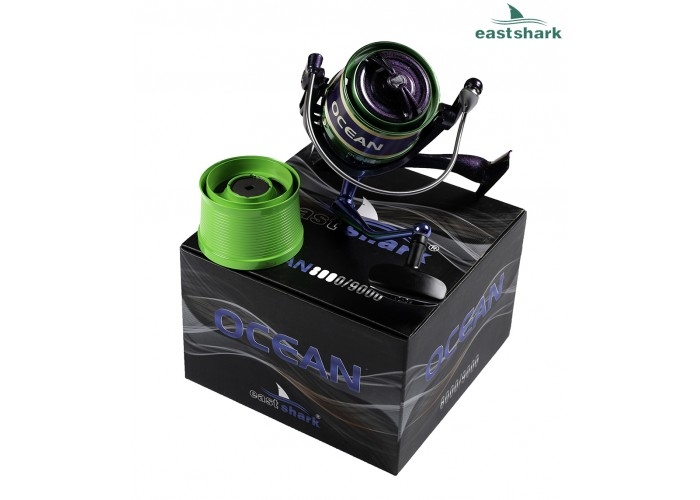 Катушка Eastshark Ocean 9000 не боится соленой воды (30359)