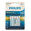 LR3 Philips Ultra Bl4 Alkaline батарейка ААА, 1,5V UA (4/48/960)