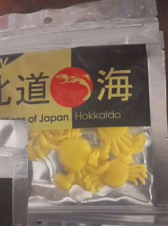 Морская силиконовая приманка GLOW Hokkaido Япония краб (цена за 1уп)