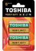 R20 TOSHIBA BL-2 ( бочка на блистере, 1,5V D, солевая) (2/20/100)