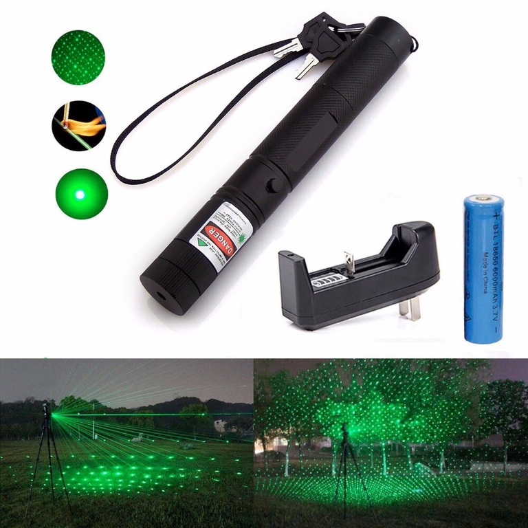 Лазер зеленый GREEN, мощный, съемный литион 18650, зарядка YYC-303