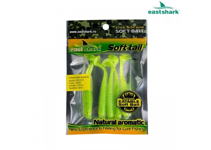 Силиконовая приманка ES31010 75 мм color: K028 (кратно 5шт)