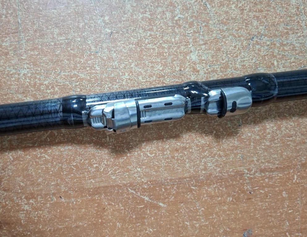 Спиннинг телескоп Mikado с/к, 10-30гр, чехол кожа, Carbon 98%, 4,5м